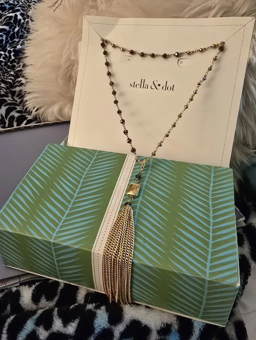 Stella & Dot Retired Gitane Tassel Necklace - Picture 1 of 9